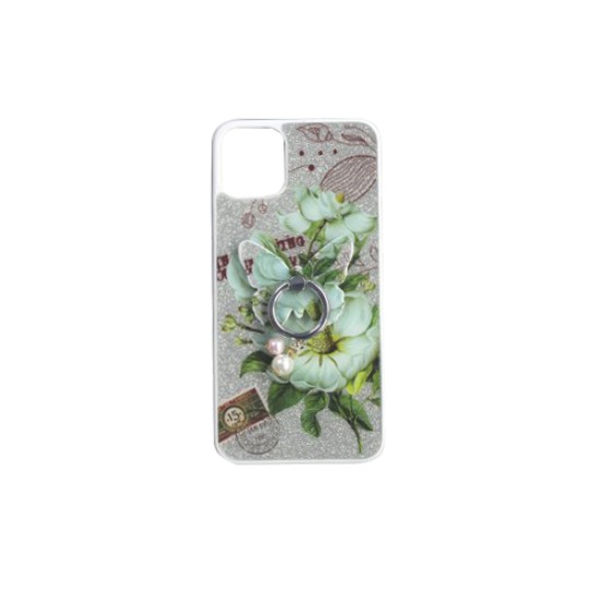 FUNDA DISEÑO MARIPOSA CON SOPORTE PARA ANILLO APPLE IPHONE 11 PRO